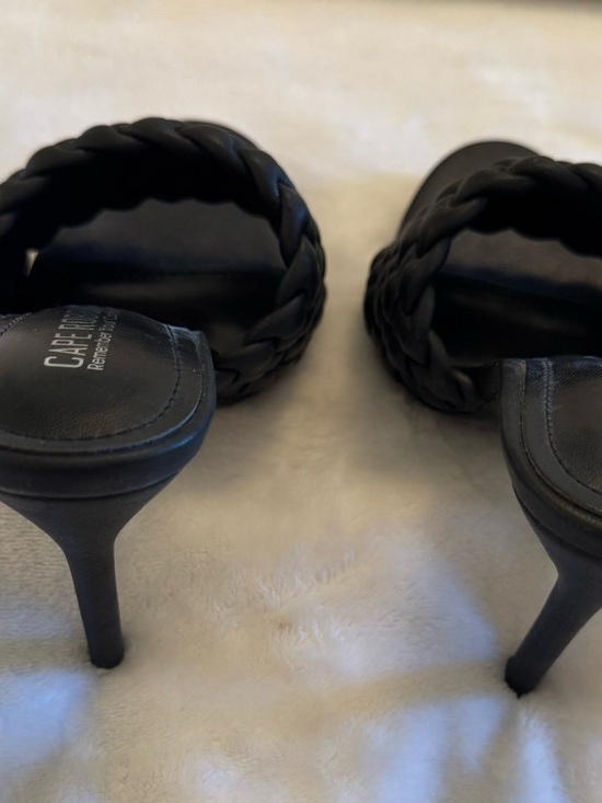 Cape Robbin Black Braided Slide Mules Size 7 - Picture 5 of 5